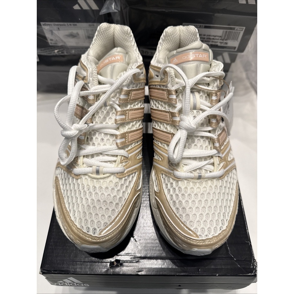 adidas Adistar Control 5 W Womens 8.5 Running Shoes Off White Pink IH1799 New